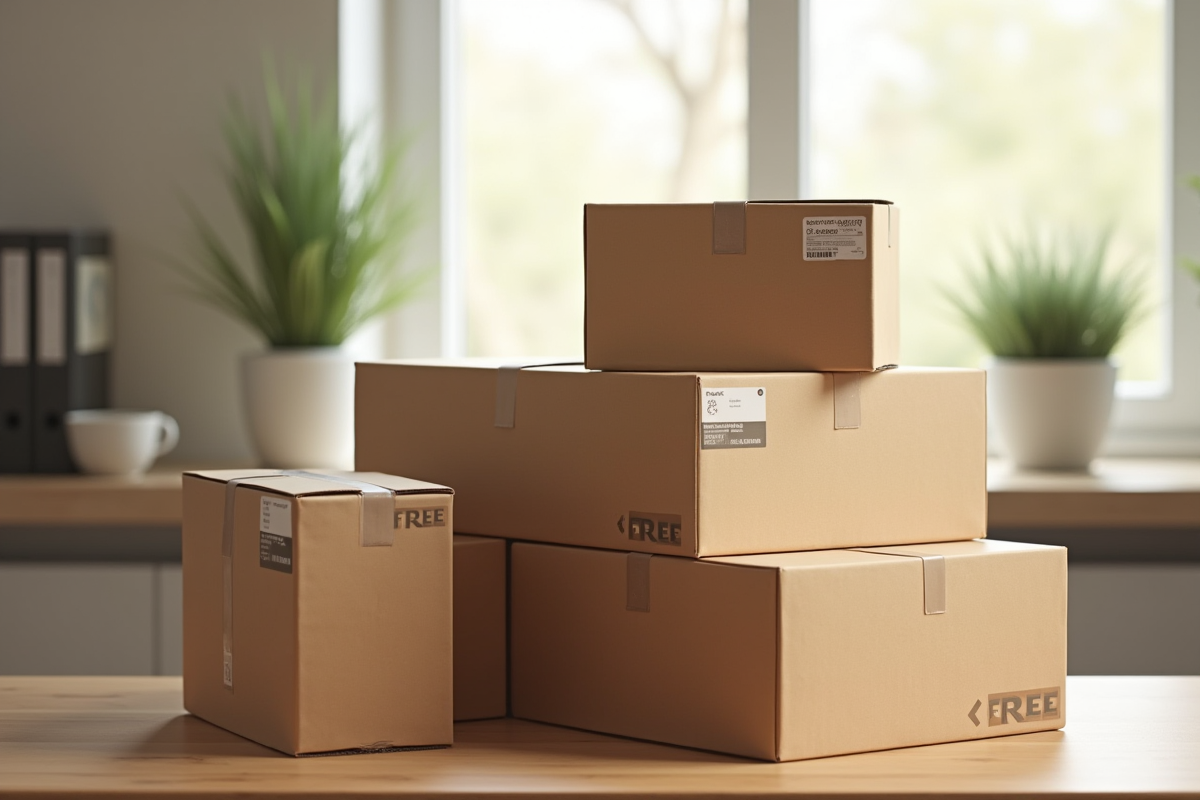 Différentes tailles de cartons d
