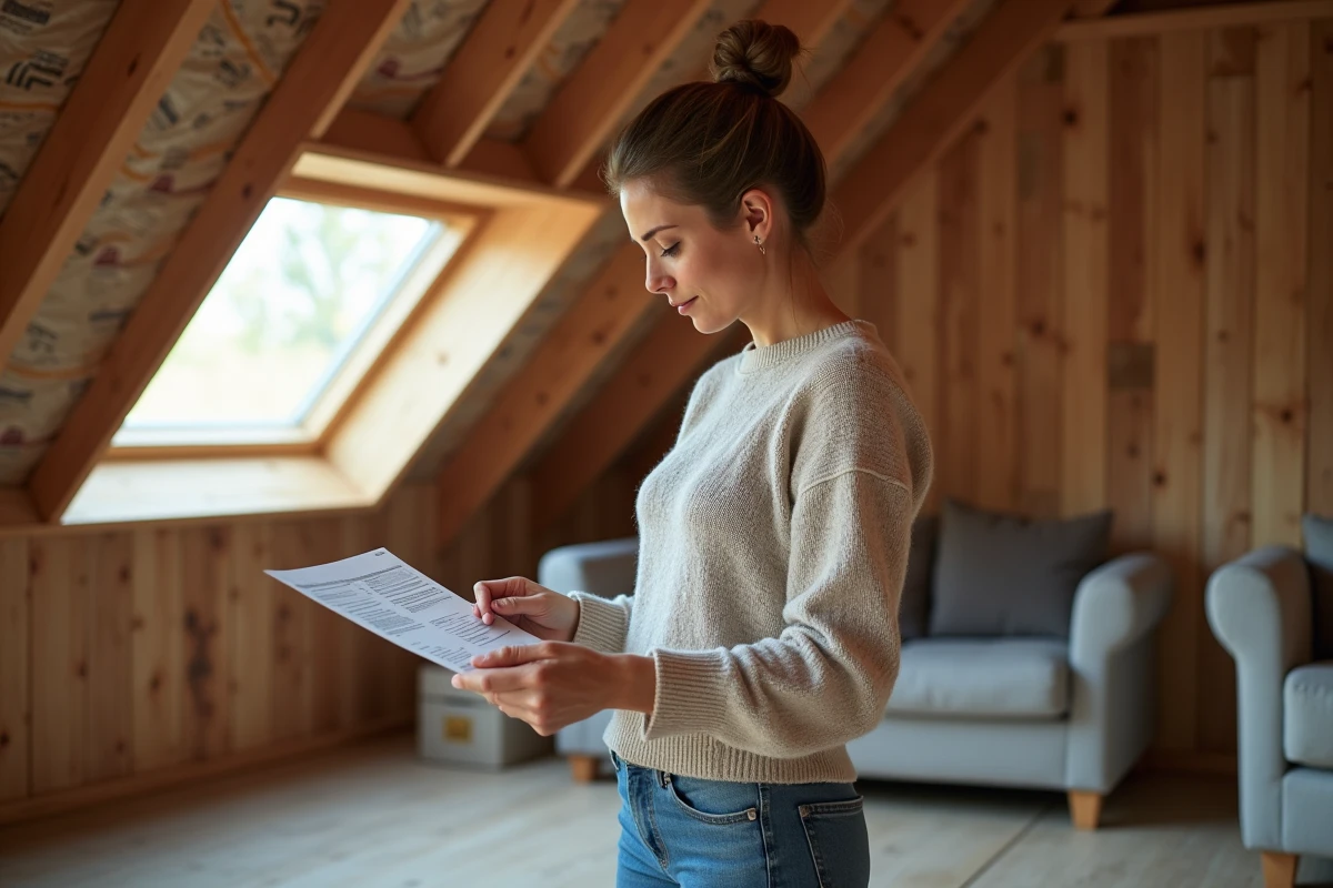 Femme consultante une checklist d